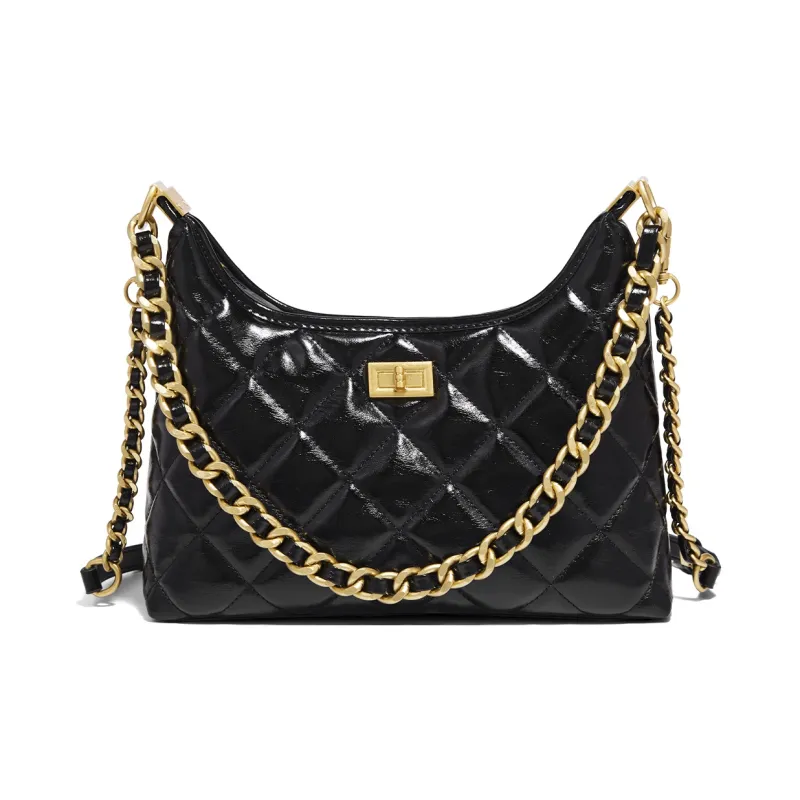 Marino Orlandi Synthetic Leather Shoulder Bag Small Size Women's Ivory/Black-6