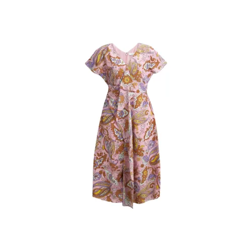 COACH Short Sleeved Dress Women's Pink