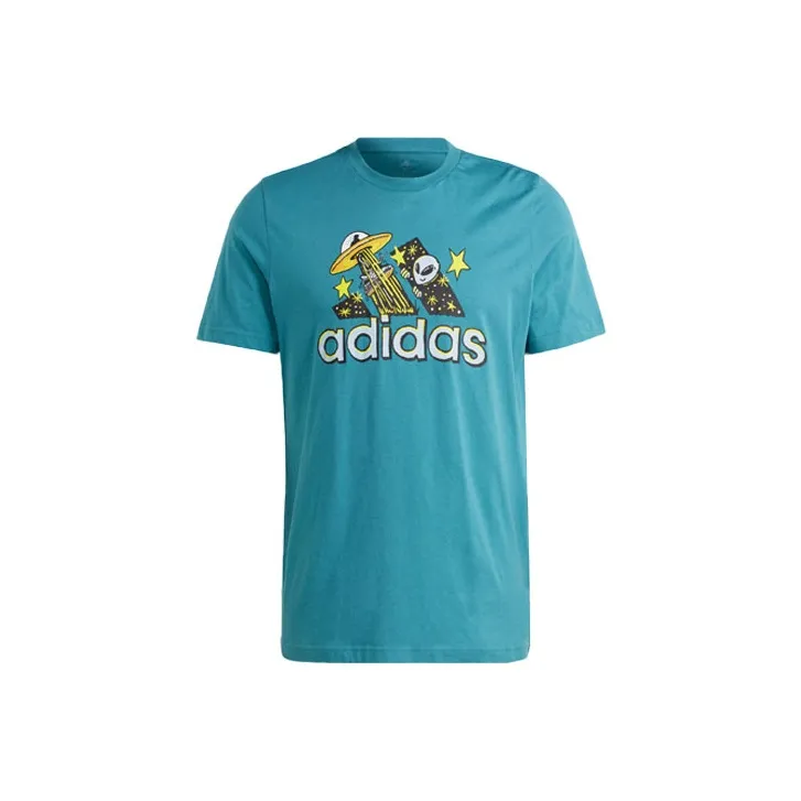 Adidas Sportswear T-Shirt Men's Turquoise-0