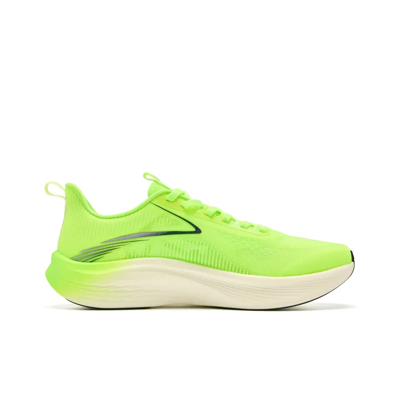 QIAODAN Light Speed 5.0 Cushioning Coverage Lightweight Low Top Sprint Running Shoes Men's Flying Shadow Green-1