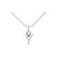 Cupid's Arrow Necklace[Cross Chain]White Zircon