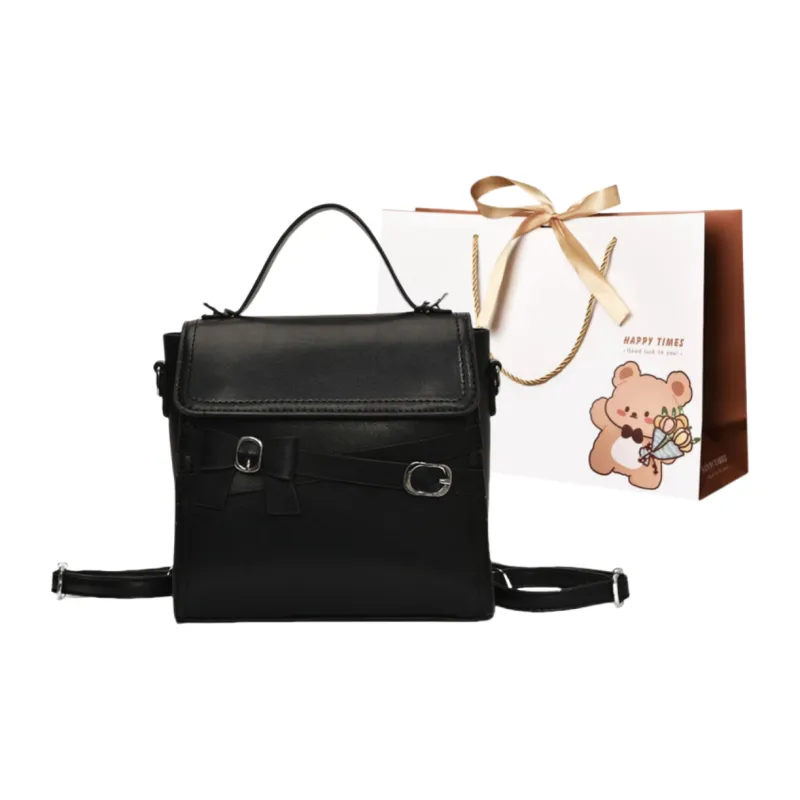 ERANGBEAR PU Backpack Small Size Women's Multicolor-5