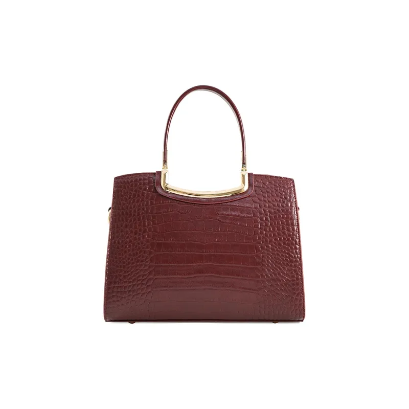 Vigno Synthetic Leather Tote Shoulder Bag, Crossbody Bag, Handbag Regular Women's Red-5
