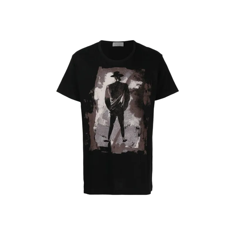 Yohji Yamamoto Pour Homme Graphic-print T-shirt-0
