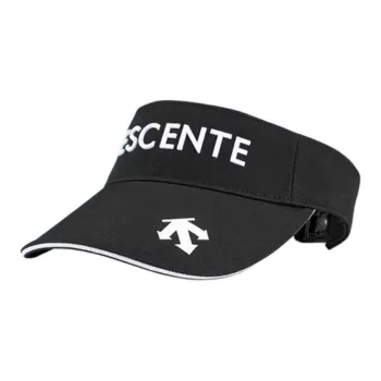 DESCENTE Polyester Sun Protection Hats Unisex Black