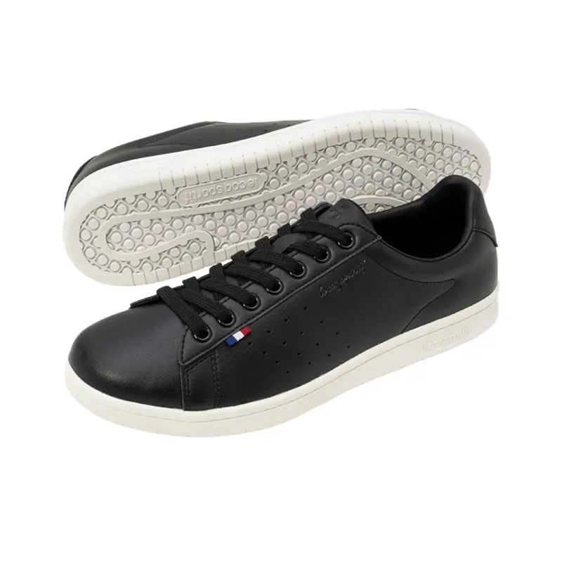 Le Coq Sportif LA ROLAND Cushioning And Breathable Low Top Casual Shoes Unisex Black-4