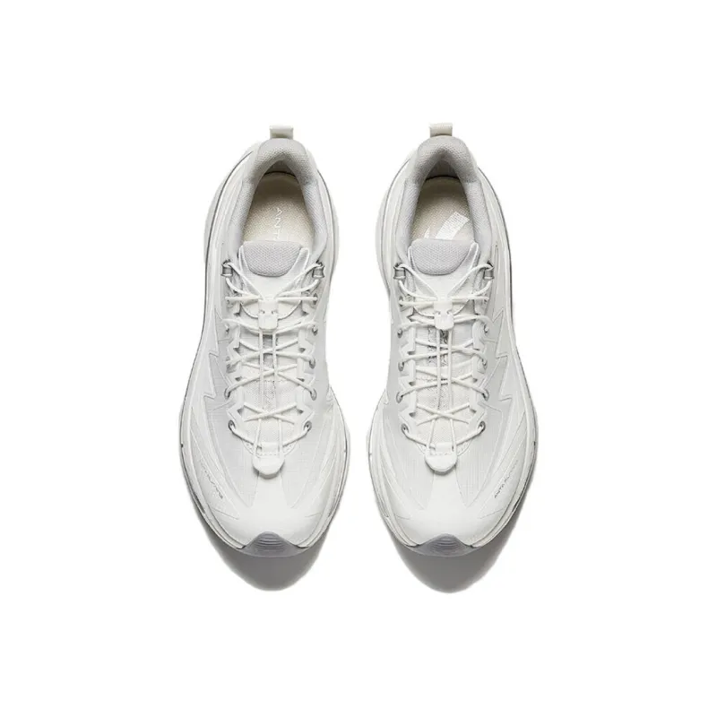 Anta Wild PRO Wear Resistant Quick Dry Low Top Casual Running Shoes Men's White-2