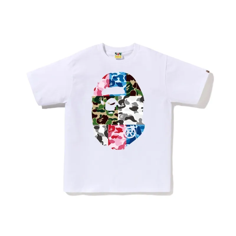 A BATHING APE Abc Camo Crazy Big Ape Head Tee-1