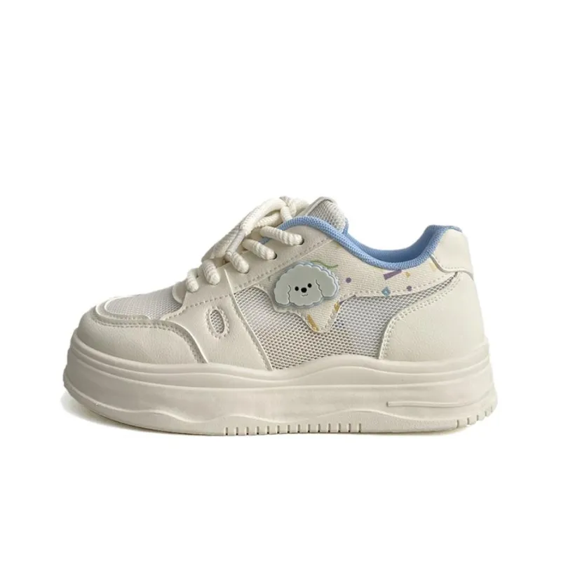 Than Than Me Slip Resistant Height Increasing Low Top Skateboard Shoes Women's-4