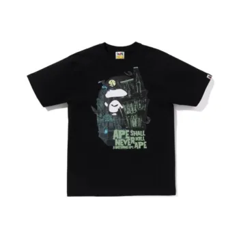 A BATHING APE Halloween Bape Mansion Ape Head Tee