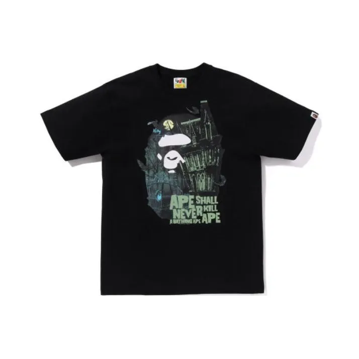 Bape Halloween Bape Mansion Ape Head Tee-0
