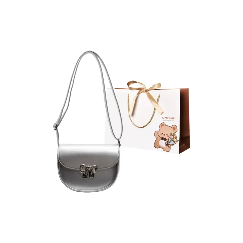 ERANGBEAR PU Crossbody Bag Regular Women's Silver/Pink/Black/Ecru/Blue-0