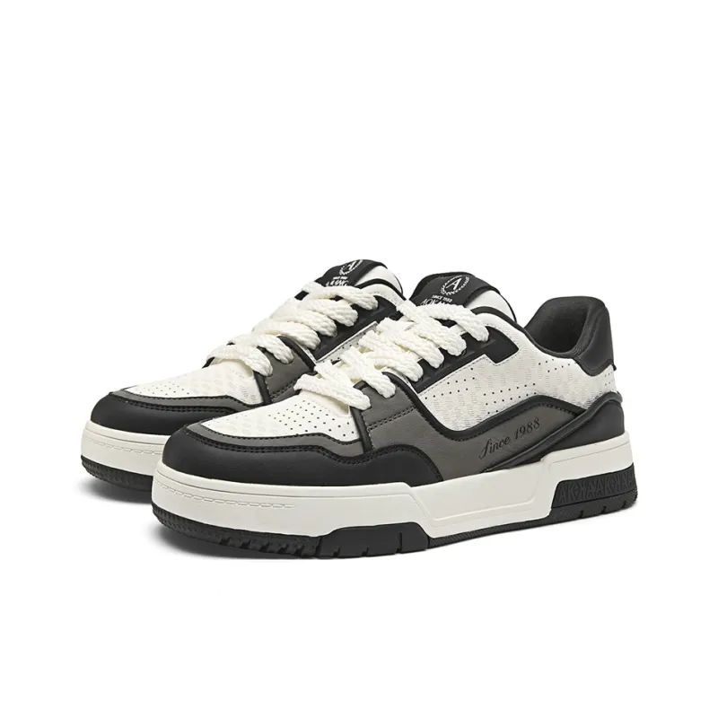 AOKANG Air Force One Series Anti Slip And Wear Resistant Lightweight Height Increasing Low Top Skateboard Shoes Men's-2
