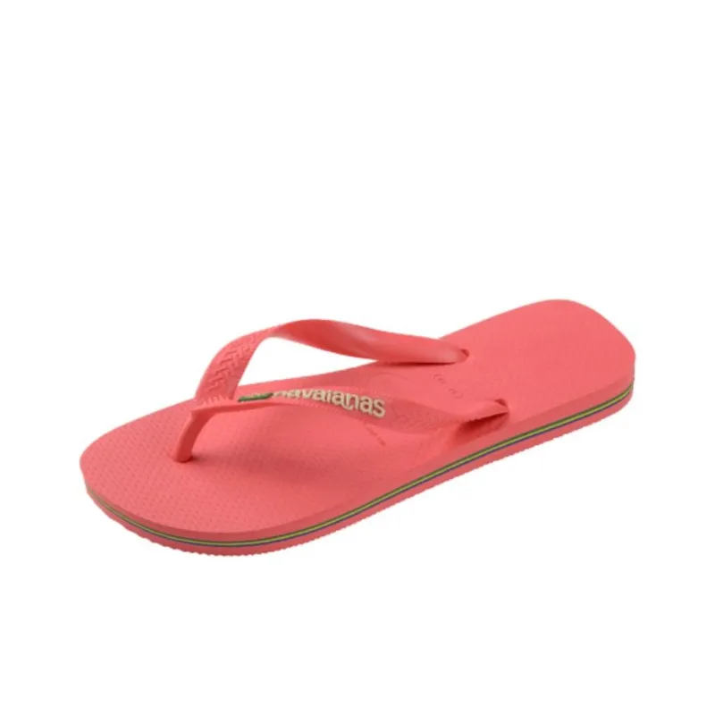 Havaianas Brazil Logo Flip Flops Women's Red-0