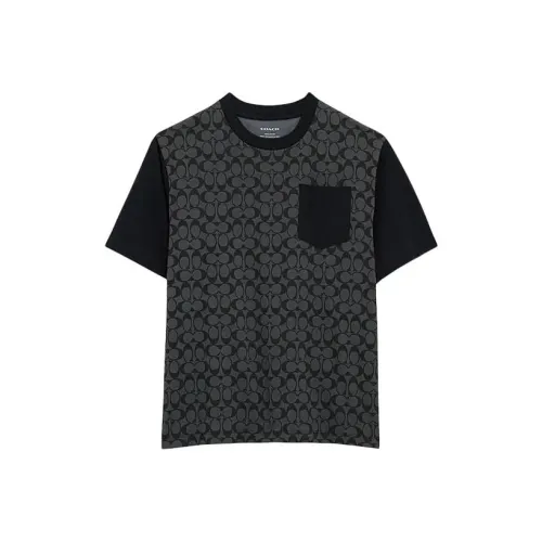 COACH SS24 T Shirt Men's Charcoal Gray