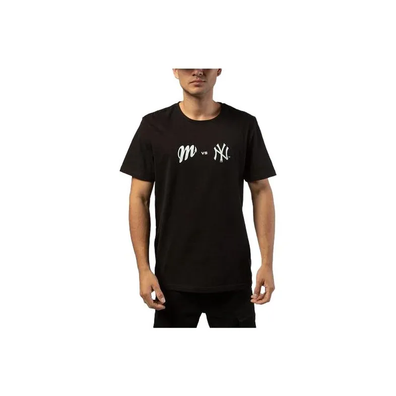 New Era x HONGMODUI X YANGJIDUI LIANMINGKUAN T-Shirt Unisex Black-0