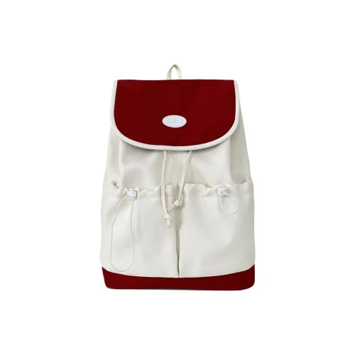 Deli Bear Nylon Backpack Women's Red/Blue/Black/Yellow/Green