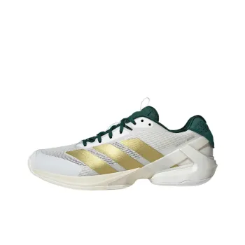 Adidas Adizero Ubersonic 5 Slip Resistant, Abrasion Resistant, Breathable Low Top Tennis Shoes Men's Bright White
