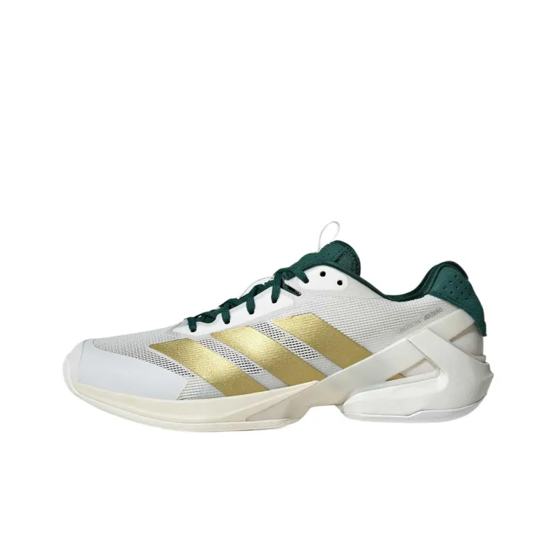 Adidas Adizero Ubersonic 5 Slip Resistant, Abrasion Resistant, Breathable Low Top Tennis Shoes Men's Bright White-0
