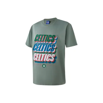 NBA Drop Shoulder Sleeve T-Shirt Unisex Light Green