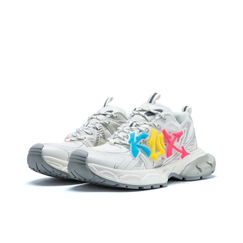 KUX Space Ship Cushioning Anti Slip Wear Resistant Breathable Height Increasing Low Top Chunky Sneakers Unisex-1