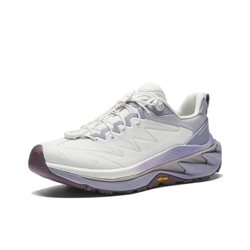Anta Wild PRO Abrasion Resistant Slip Resistant Low Top Casual Running Shoes Women's White Purple-1