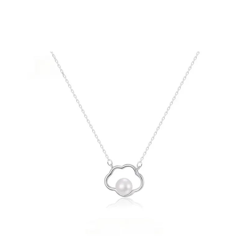 Di Su Xing 925 Silver Imitation Pearl Necklaces Women's-0