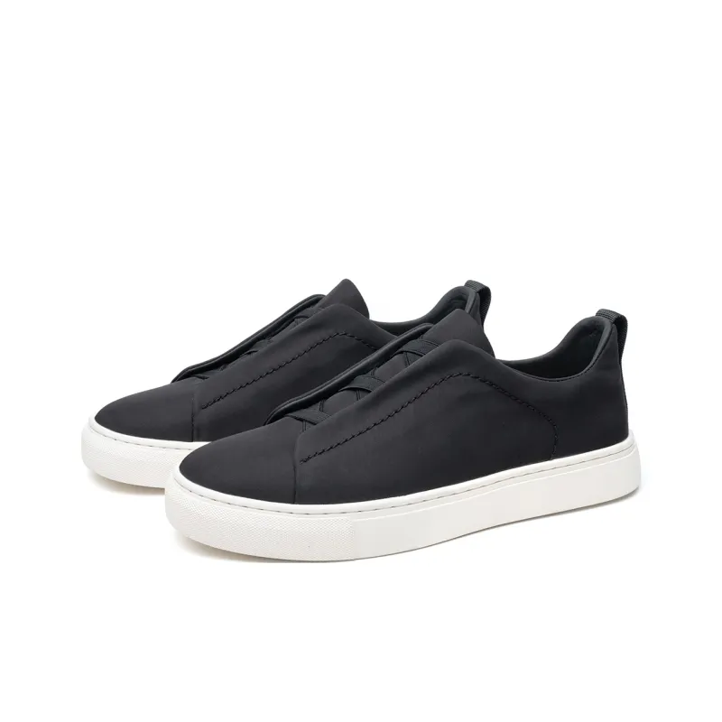 FED Lightweight Low Top Skateboard Shoes Men's Black-2
