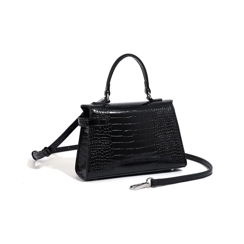 Vigno Synthetic Leather Shoulder Bag Crossbody Bag Regular Women's Black/Pink/White-4