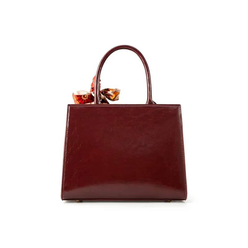 Vigno Synthetic Leather Handbag Regular Women's Red-5