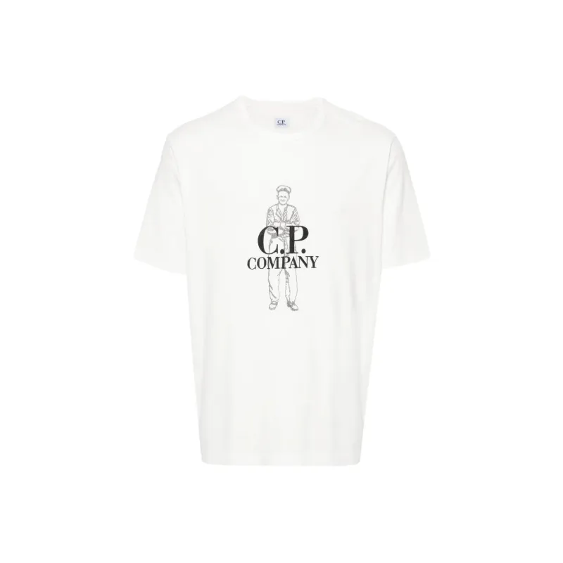 C.P.Company Logo print T Shirt-0