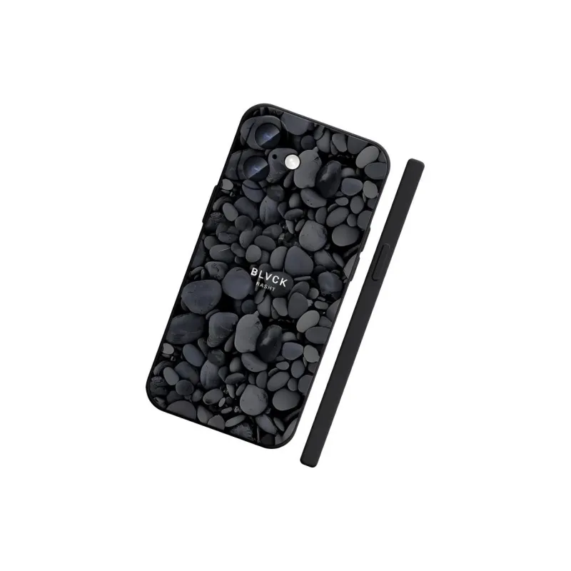 Wei Xin TPU Material Black Pebble Phone Cases Compatible With IPhone 16/15 Pro Max/Apple 13/14 Pro Max Collection-2