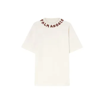 PALM ANGELS Logo print Cotton T shirt