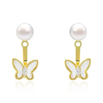 Rhymes Gold Plated Copper Earrings Women's