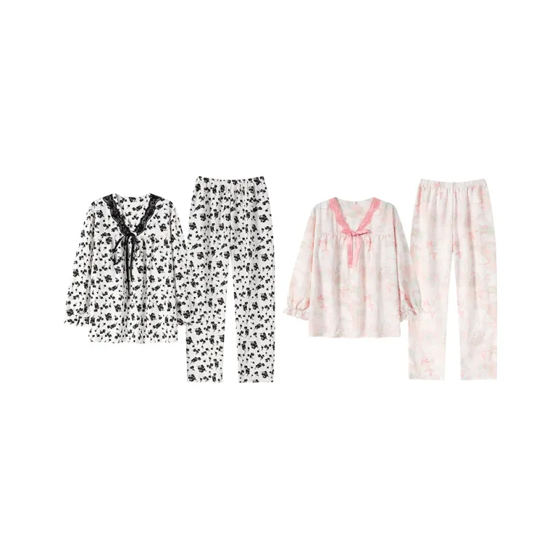 Herbal Primer Pajama Set Women's Combo Set-40