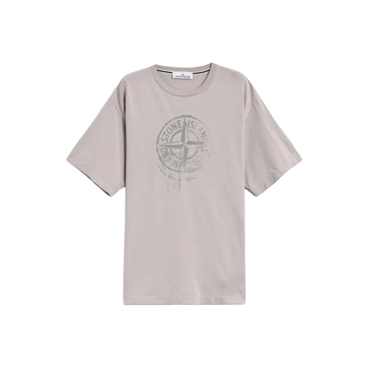 STONE ISLAND Compass-print Cotton T-shirt - POIZON