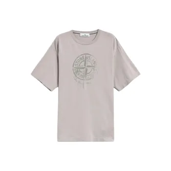 STONE ISLAND Compass print Cotton T shirt