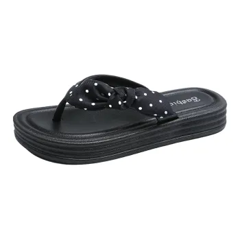 Ailise Sandal Slippers Black/White
