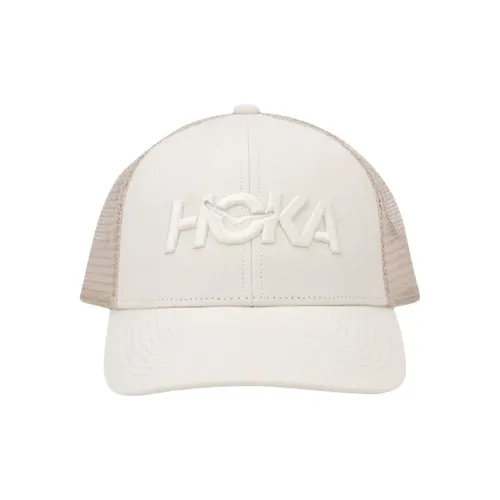 HOKA ONE ONE Cotton Baseball Caps Unisex White