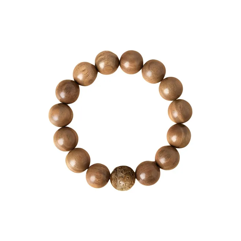 Yi Mingju Green Sandalwood Bracelets Unisex-12