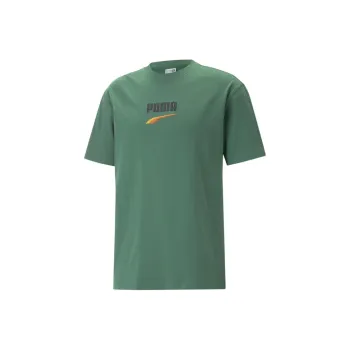 PUMA PUMA Downtown DOWNTOWN Logo Tee T-Shirt Men's Green
