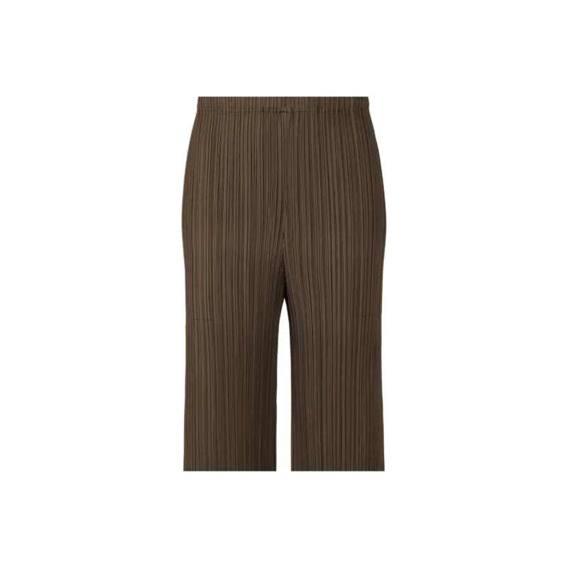 PLEATS PLEASE ISSEY MIYAKE Casual Pants Women's Umber-1
