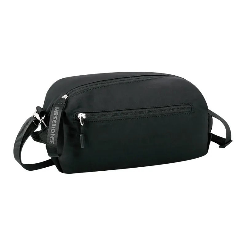 YOME Polyester Crossbody Bag Unisex Ecru/Ink Black/Lithospermum Pink-5