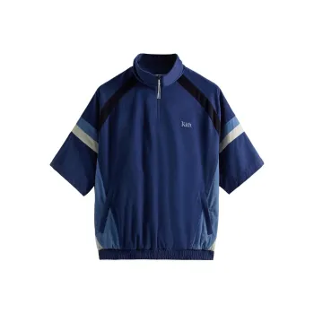 KITH Mixed Micro Cord Linden Retro Quarter Zip