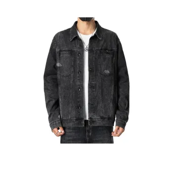 JASONWOOD Denim Jacket Unisex Black Gray Color