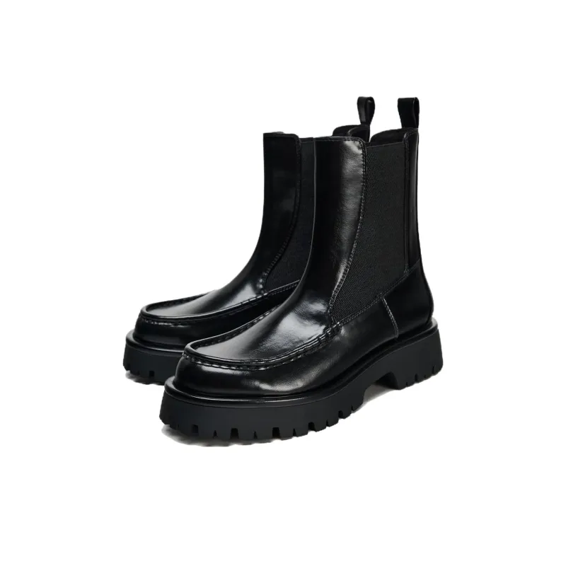 ZARA Short Chelsea Boots Women's Black-2