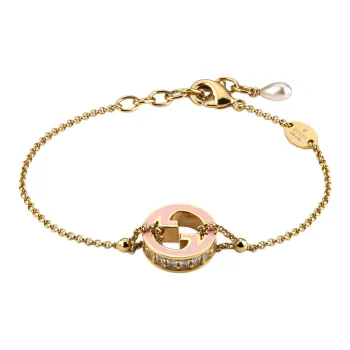 GUCCI Enamel Bracelets Unisex Pink