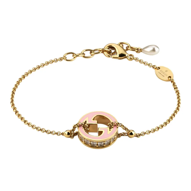 GUCCI Enamel Bracelets Unisex Pink-0