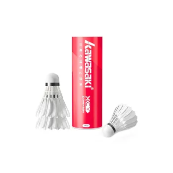 Kawasaki X Dimension Collection Goose Feather Shuttlecock 3 Pack Goose Feather Shuttlecocks