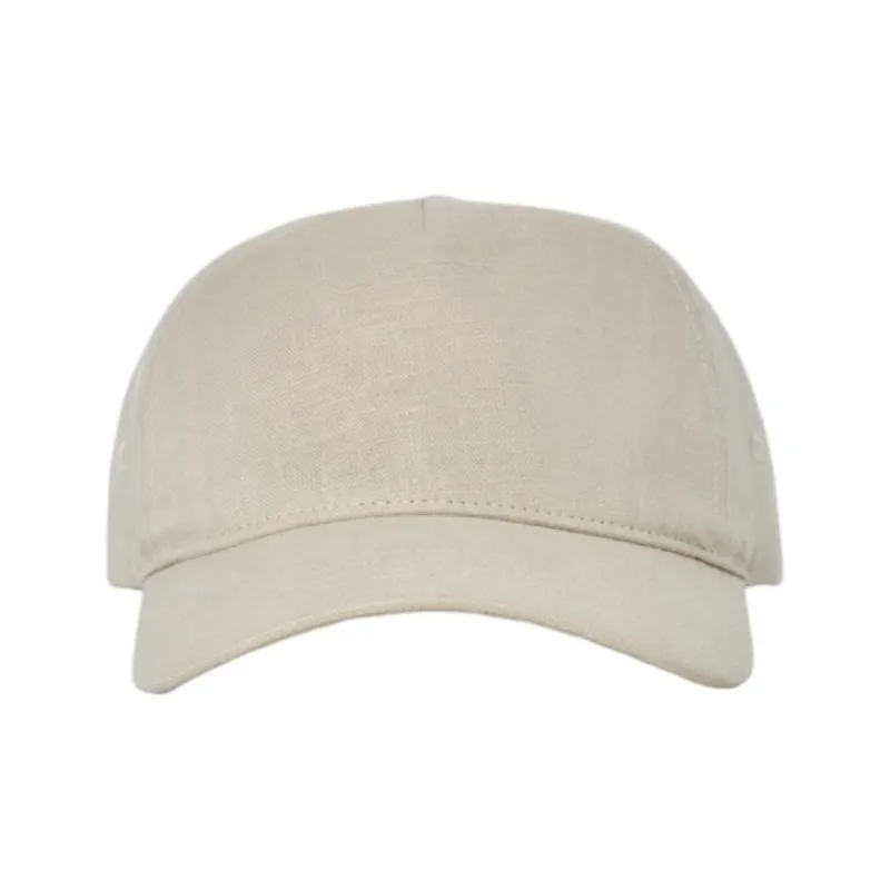 COS Linen Baseball Caps Men's Beige-0